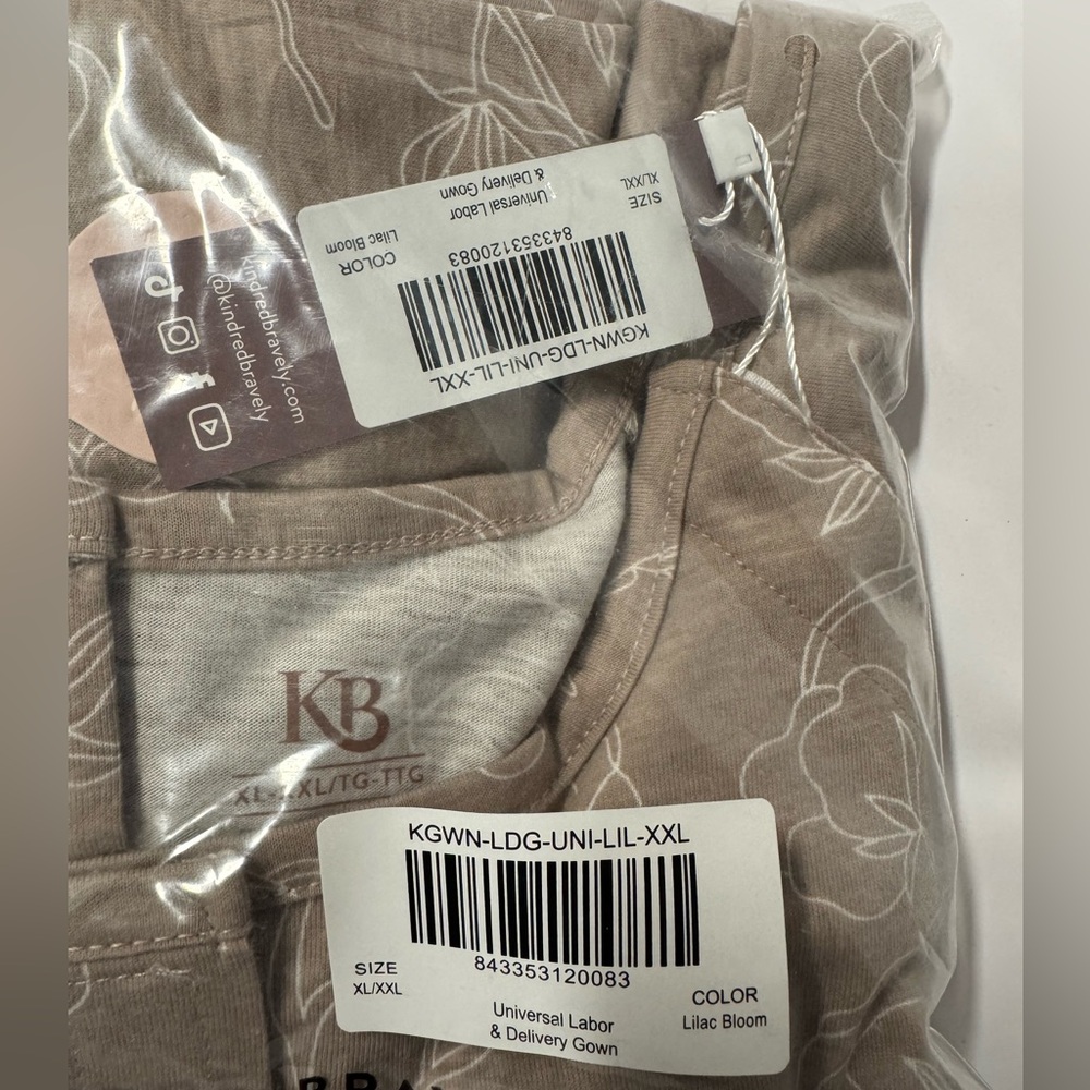 Kindred Braverly labor and delivery gown